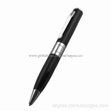 Pen Hidden Video Camera with 4-hour Charging Time, Mini USB Interface